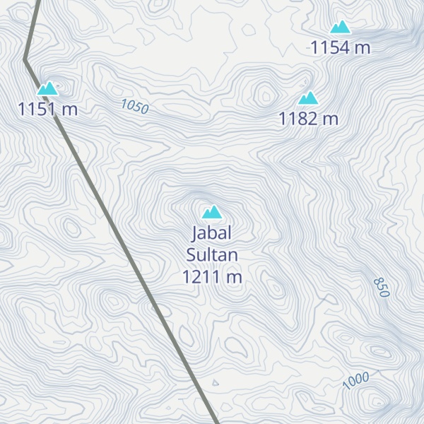 Map of Jabal Sultan