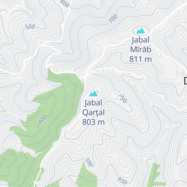 Map of Jabal Qarţal