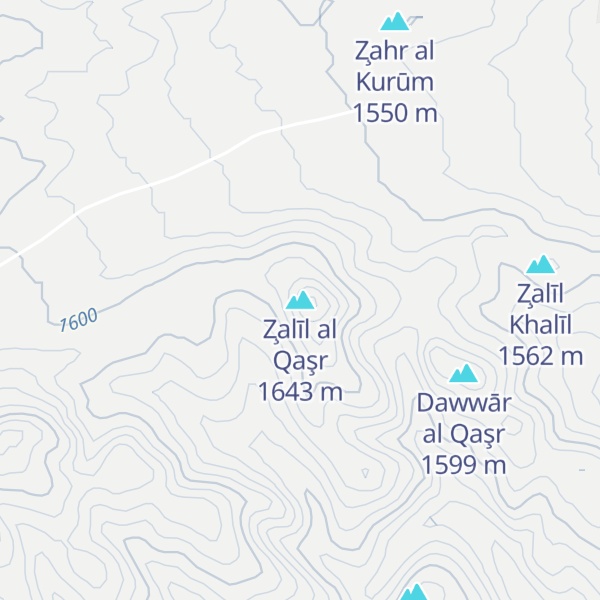 Map of Z̧alīl al Qaşr