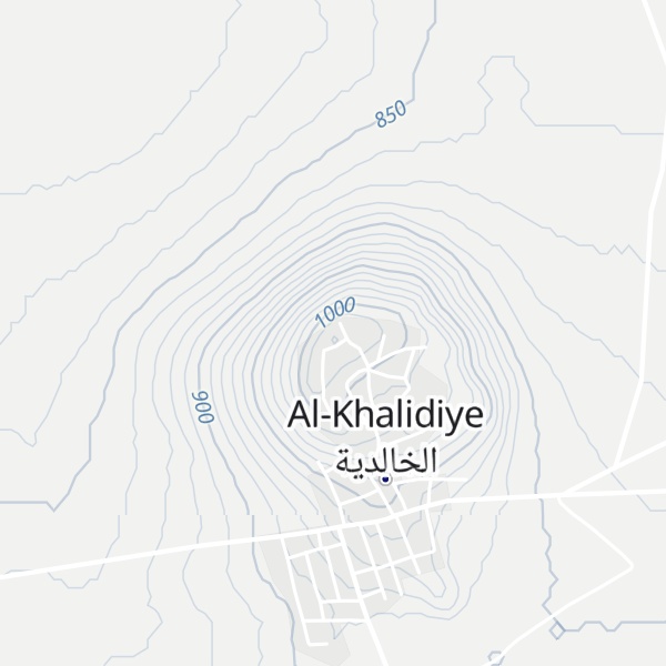 Map of Tall al Khālidīyah