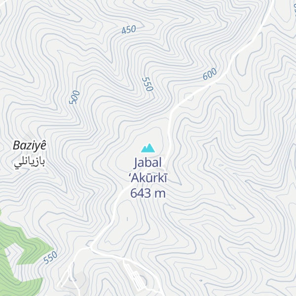 Map of Jabal ‘Akūrkī