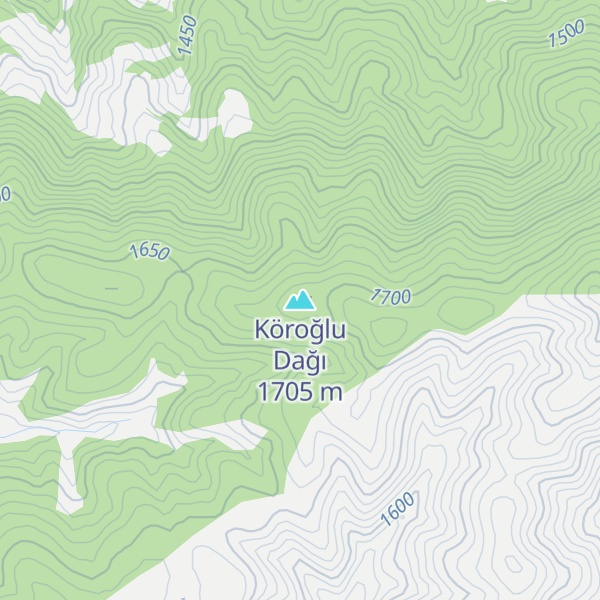 Map of Köroğlu Dağı