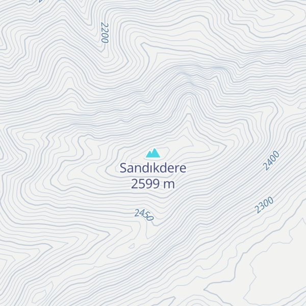 Map of Sandıkdere