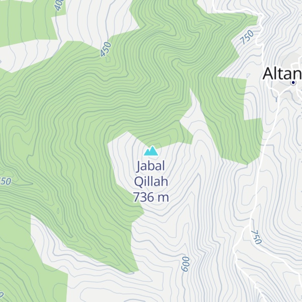 Map of Jabal Qillah