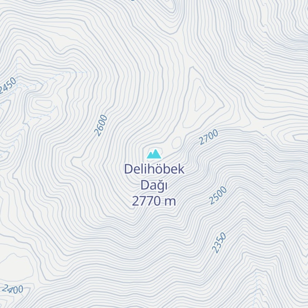 Map of Delihöbek Dağı