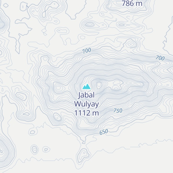 Map of Jabal Wulyay