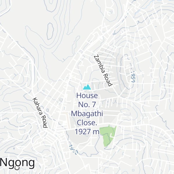 Map of House No. 7 Mbagathi Close.