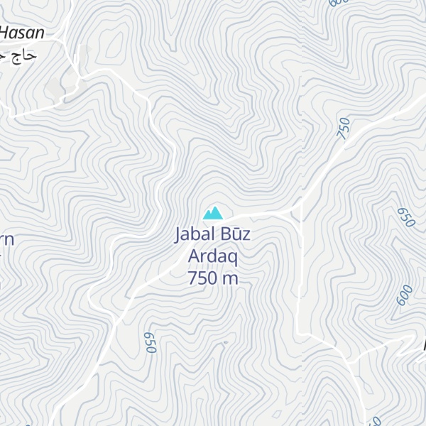 Map of Jabal Būz Ardaq