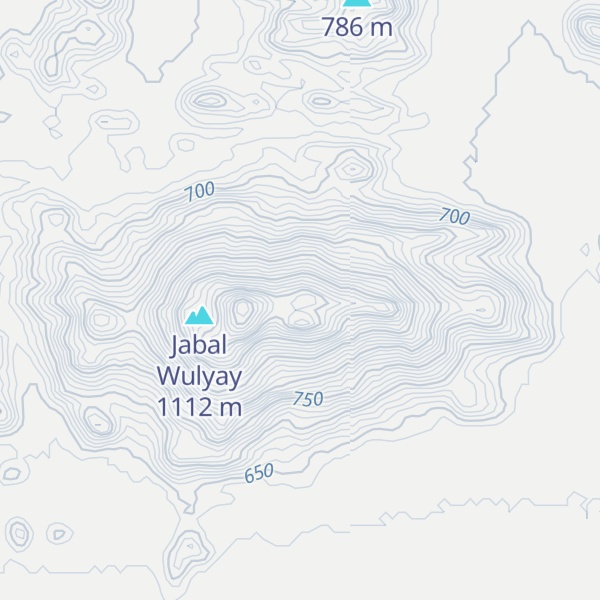 Map of Jabal Tendelai