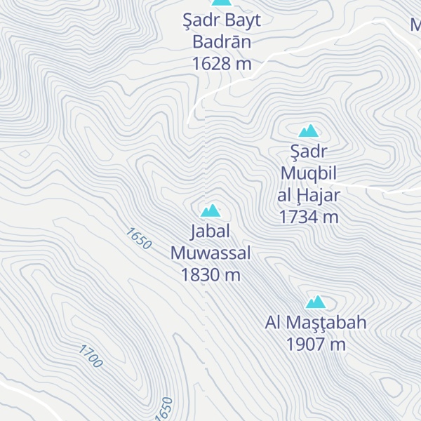 Map of Jabal Muwassal