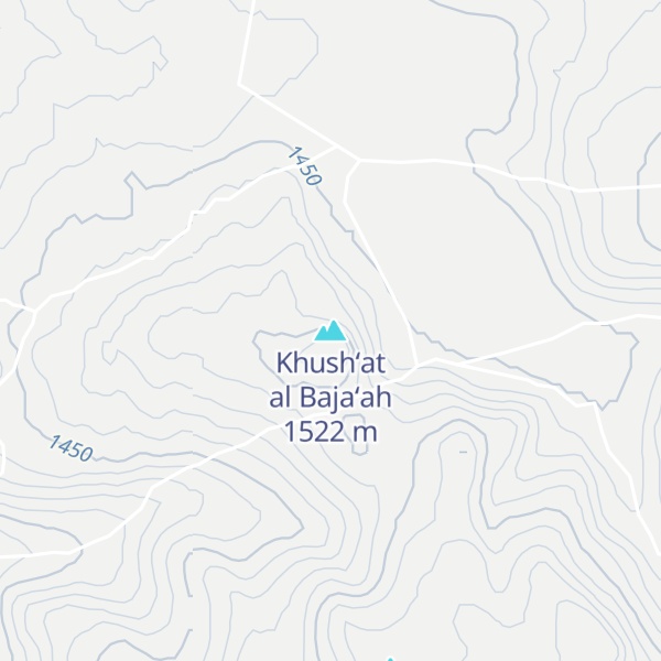 Map of Khush‘at al Baja‘ah