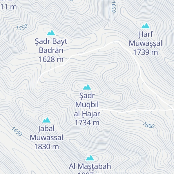 Map of Şadr Muqbil al Ḩajar