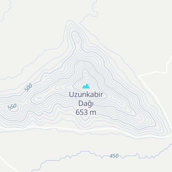 Map of Uzunkabir Dağı
