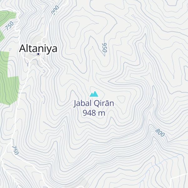 Map of Jabal Qirān