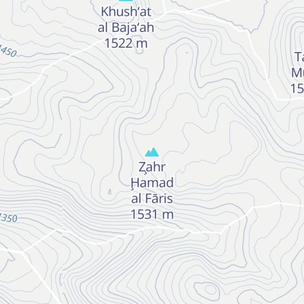 Map of Z̧ahr Ḩamad al Fāris