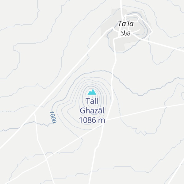 Map of Tall Ghazāl