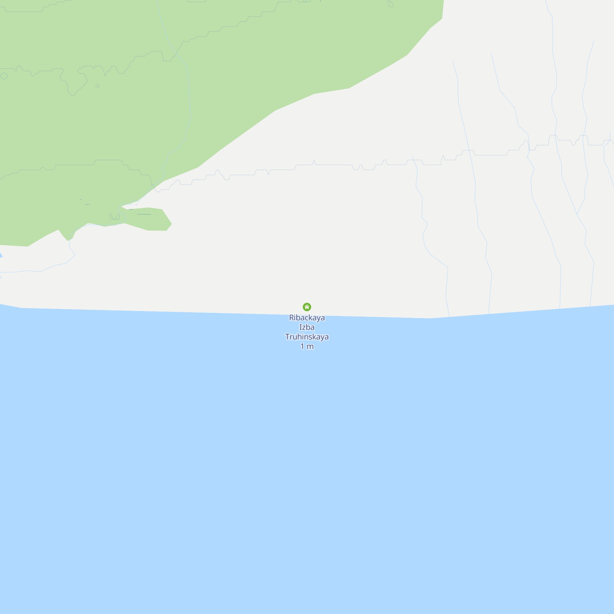 Ribackaya Izba Truhinskaya map
