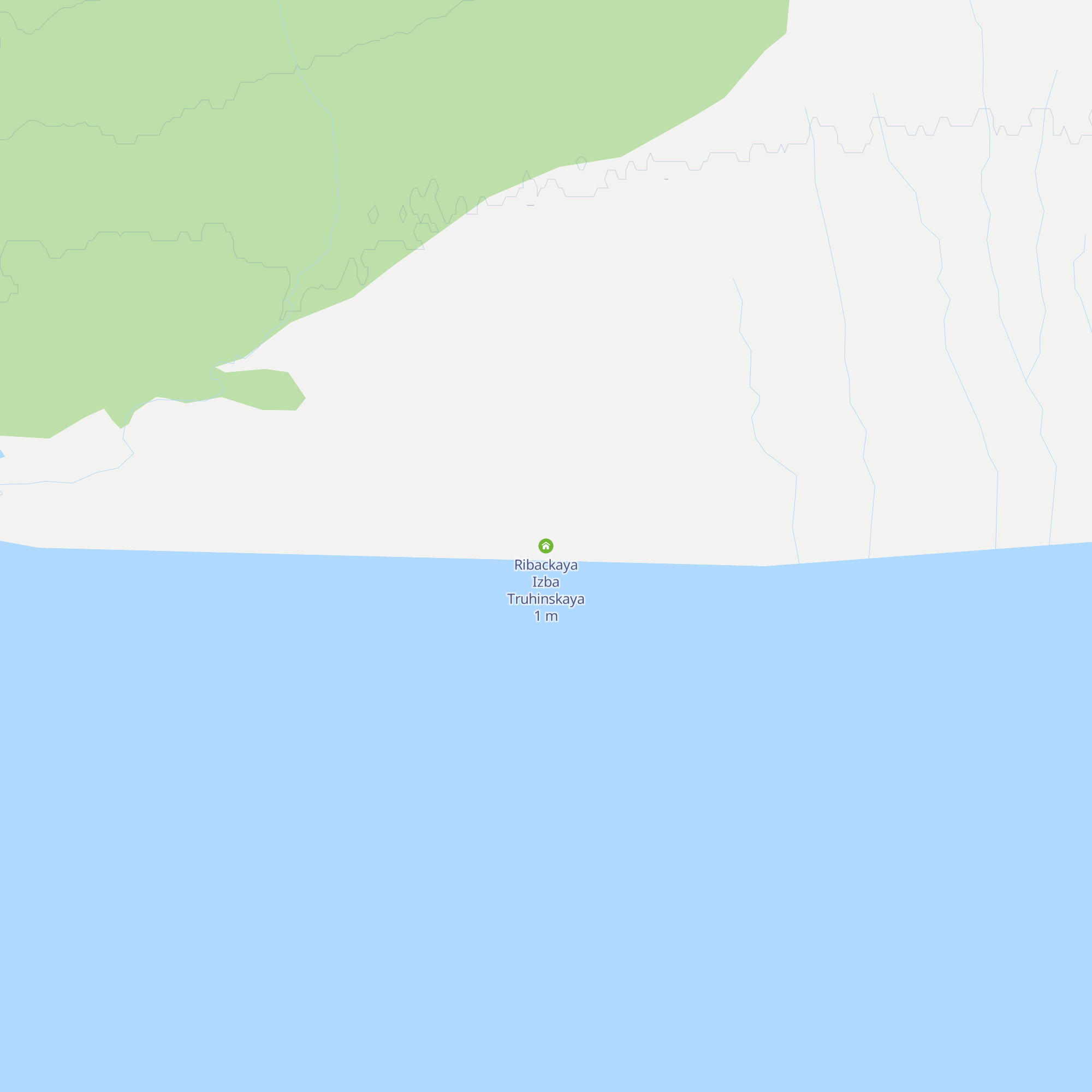 Ribackaya Izba Truhinskaya map