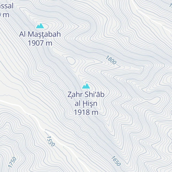 Map of Z̧ahr Shi‘āb al Ḩişn