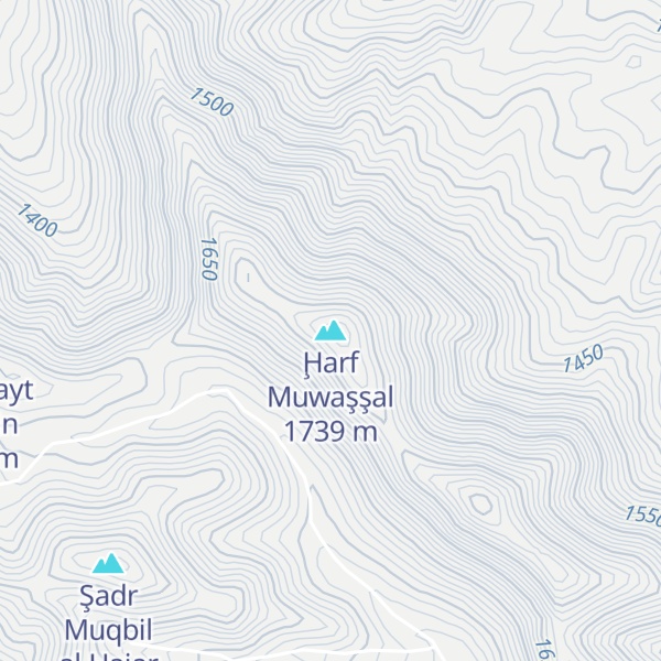Map of Ḩarf Muwaşşal