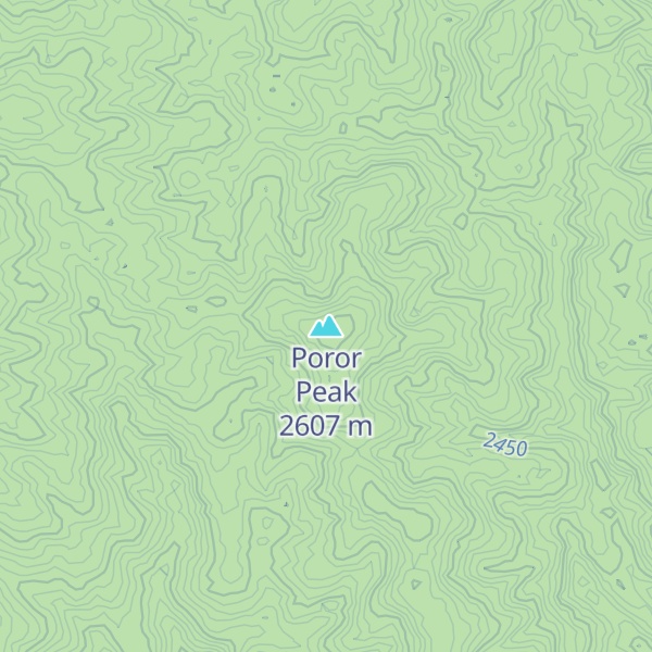 Map of Poror Peak