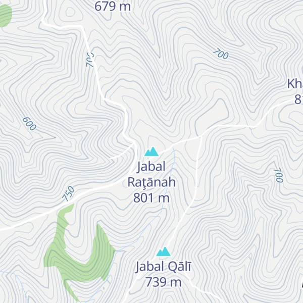 Map of Jabal Raţānah