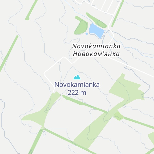 Map of Novokamianka