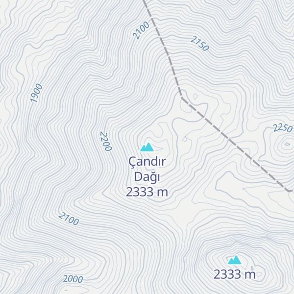 Map of Çandır Dağı