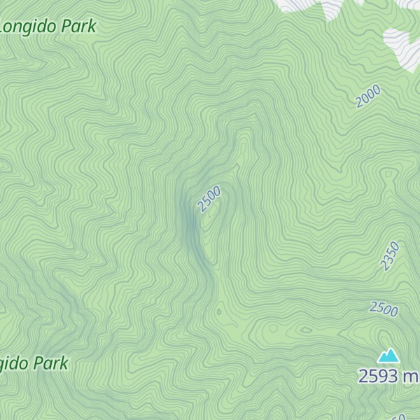 Map of Mount Longido