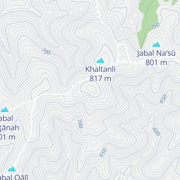 Map of Jabal al Kurād