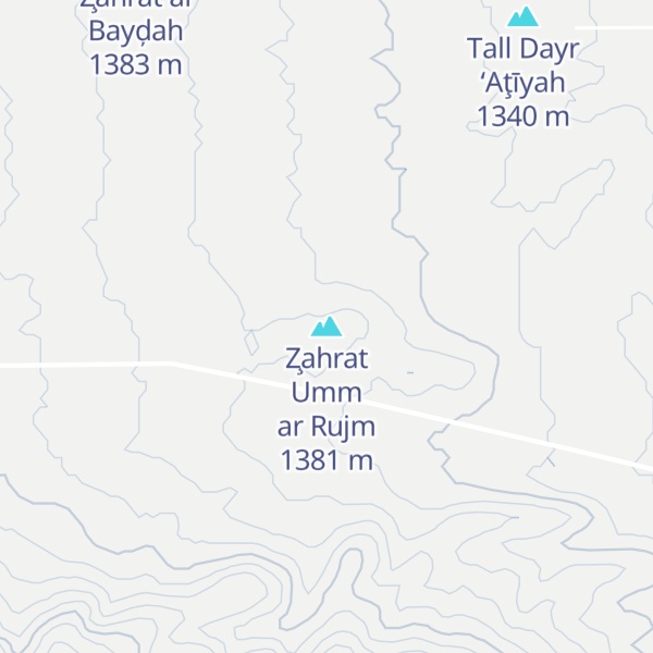 Map of Z̧ahrat Umm ar Rujm