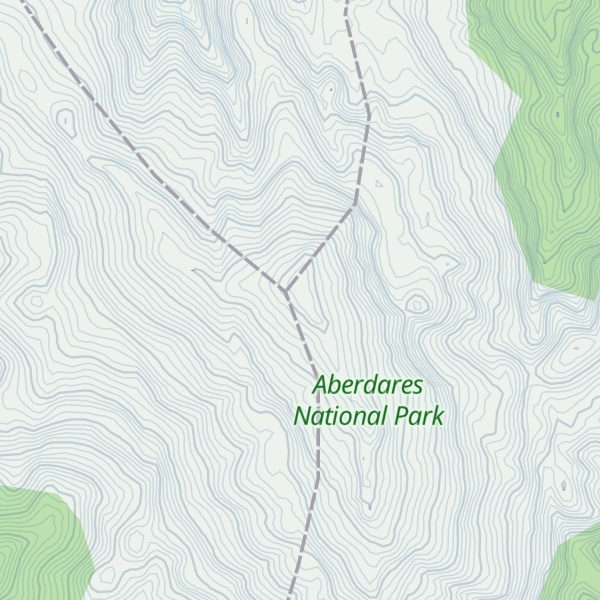 Map of Mount Kinangop