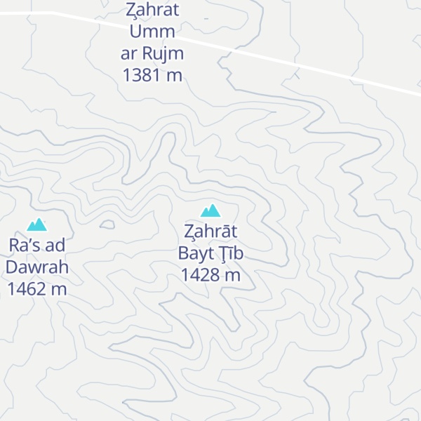 Map of Z̧ahrāt Bayt Ţīb