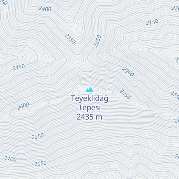 Map of Teyeklidağ Tepesi