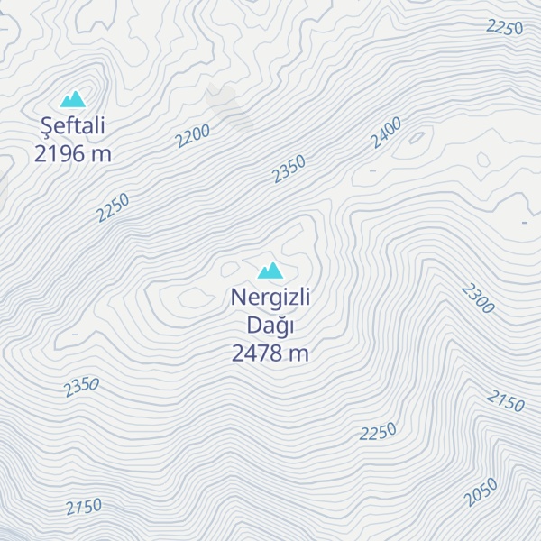 Map of Nergizli Dağı