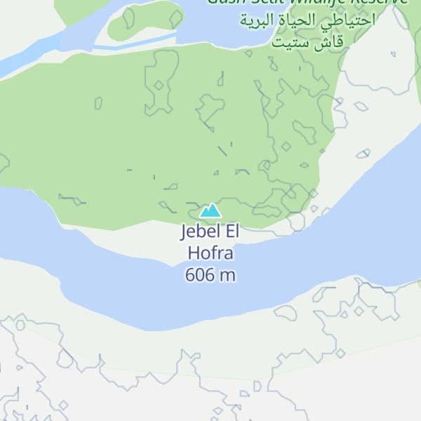 Map of Jebel El Hofra