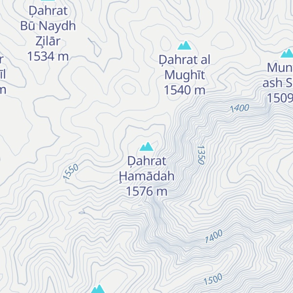 Map of Ḑahrat Ḩamādah