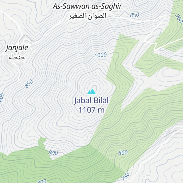 Map of Jabal Bilāl