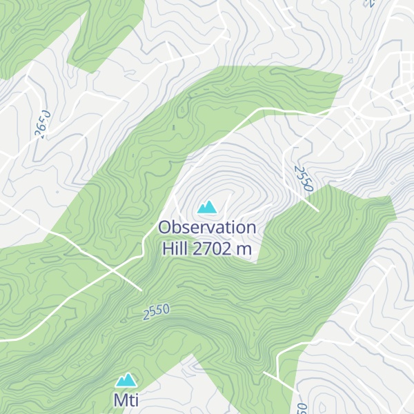 Map of Observation Hill