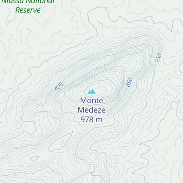 Map of Monte Medeze