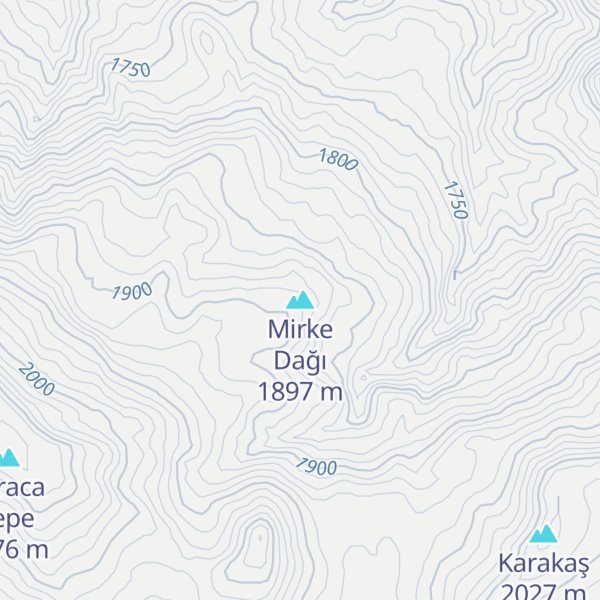 Map of Mirke Dağı