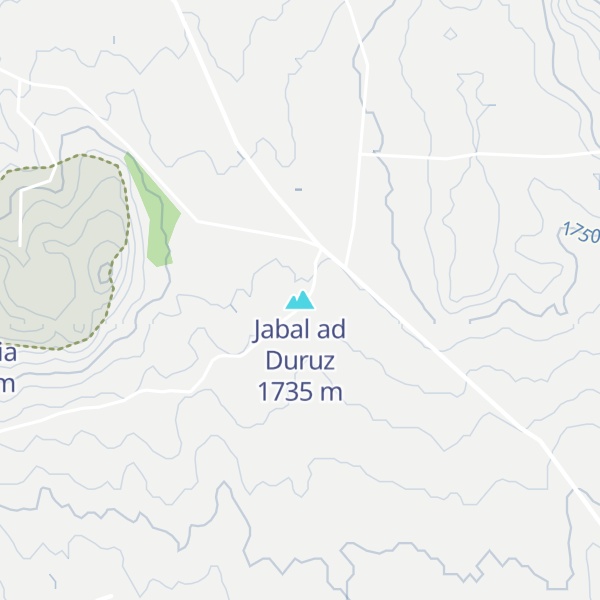 Map of Jabal ad Duruz