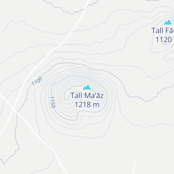 Map of Tall Ma‘āz