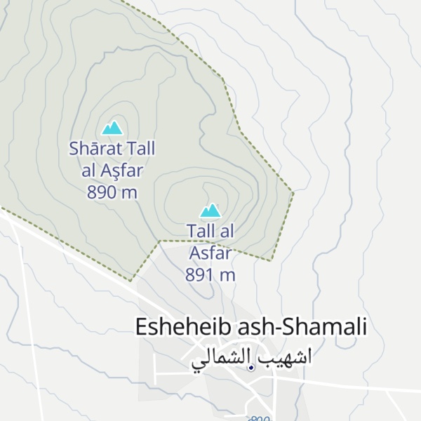 Map of Tall al Asfar
