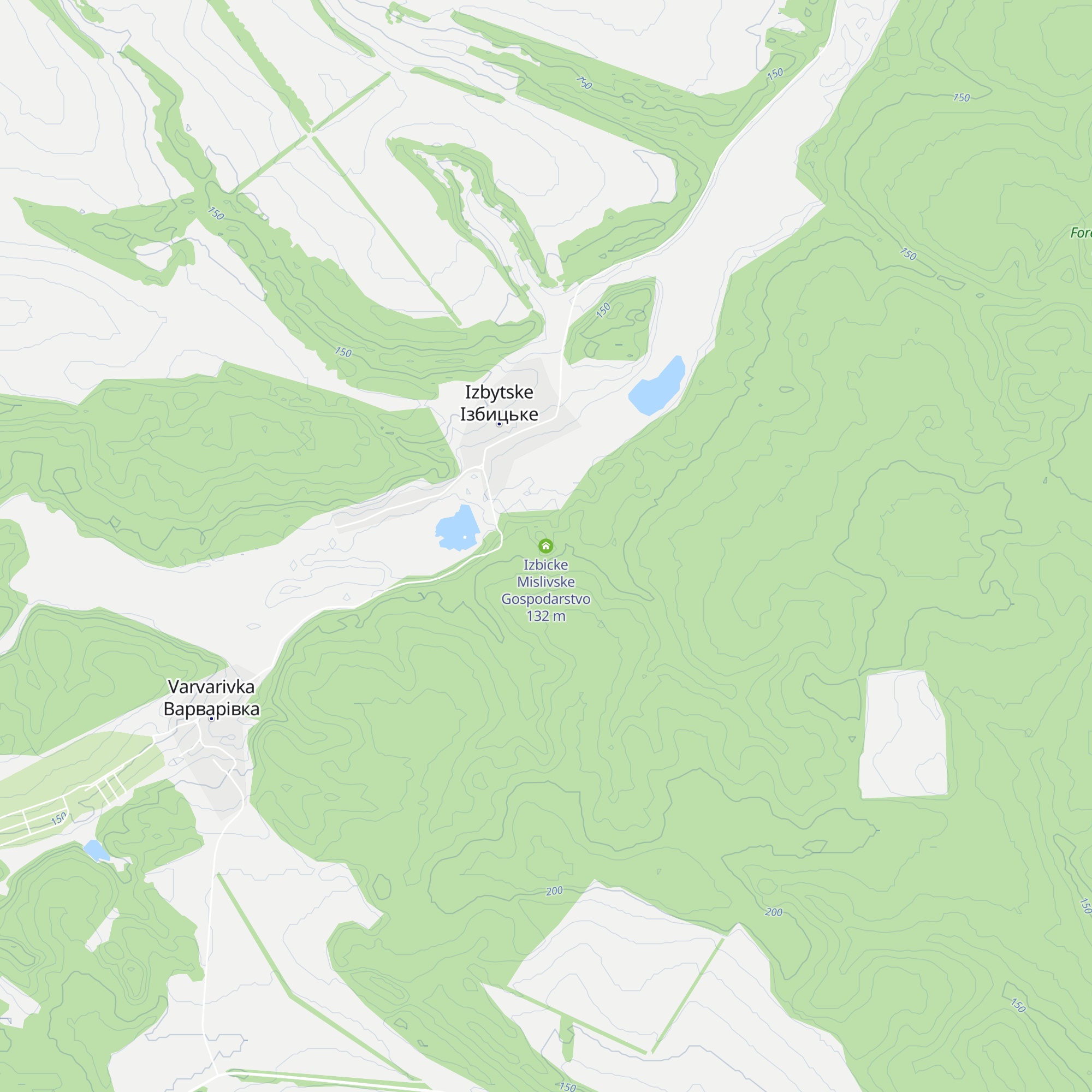 Izbicke Mislivske Gospodarstvo map