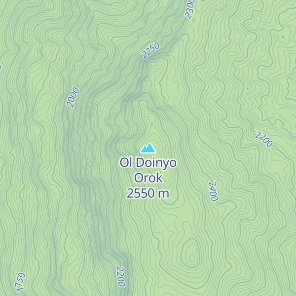 Map of Ol Doinyo Orok