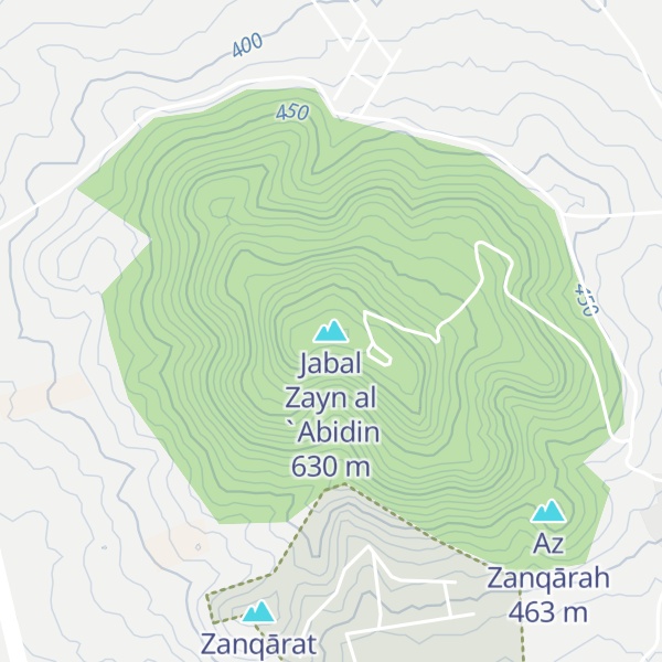 Map of Jabal Zayn al `Abidin