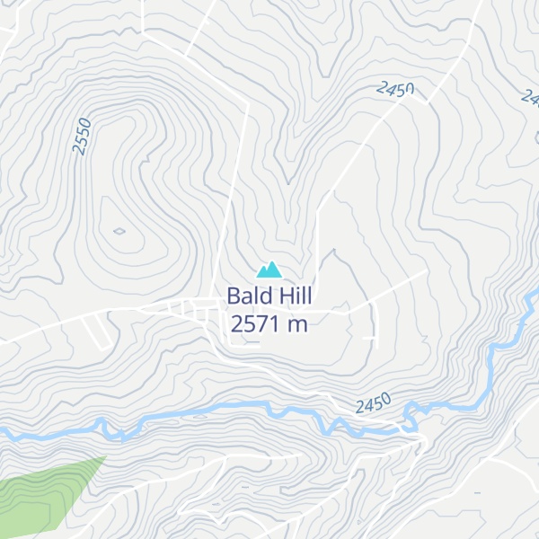 Map of Bald Hill