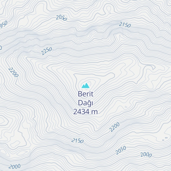 Map of Berit Dağı