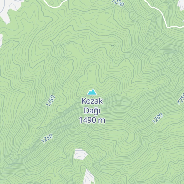 Map of Kozak Dağı
